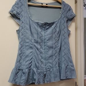 Blue Corset Top